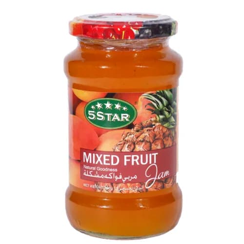 5 Star Mixed Fruit Jam 450 Gr