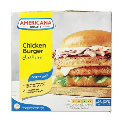 Americana Chicken Burger 672gm