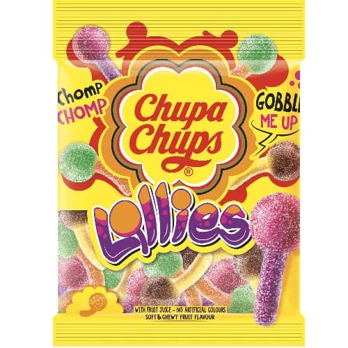 Chupa Chups Jelly Lollies - No Artificial Colors 90 Gr