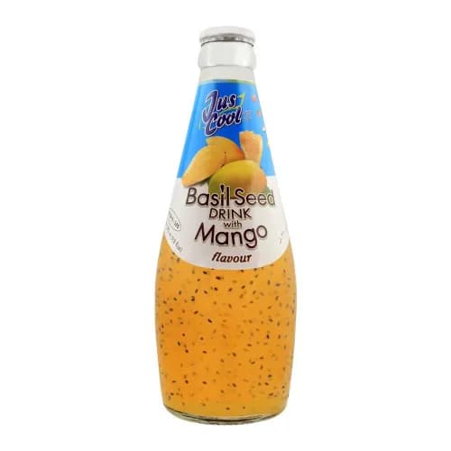 Jus Cool Basil Seed Drink Mango Flavor 290G