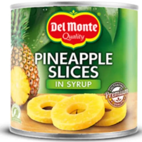 Del Monte Premium Quality Pineapple Slices In Syrup 570 Gr