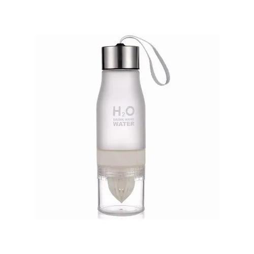 H2O Water Bottle White