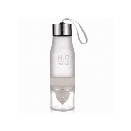 H2O Water Bottle White