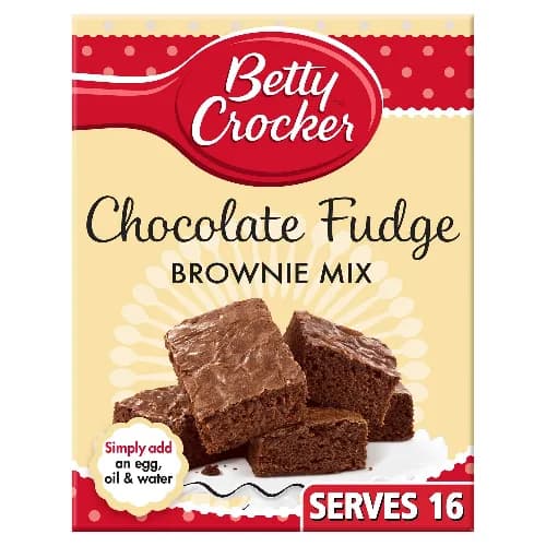 Betty Crocker Chocolate Fudge Brownie Mix - Preservatives Free, Vegetarian 415 Gr