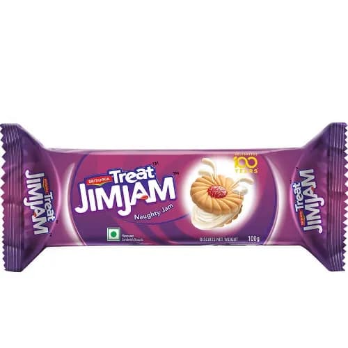 Britania Treat Jim Jam Biscuits 100 Gr