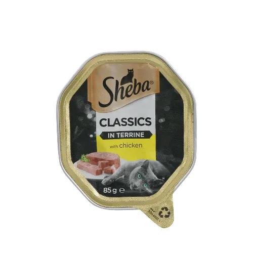 Sheba Classics Wet Cat Food Tray Chicken In Terrine 85G