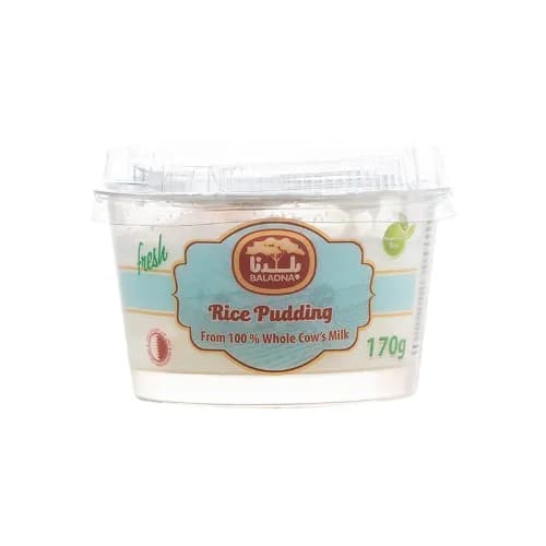 Baladna Rice Pudding - Preservatives Free 170 Gr