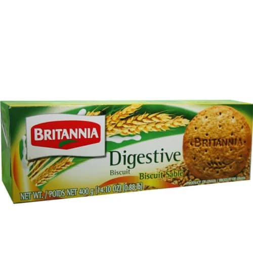 Britannia Digestive Biscuits - Trans Fat Free, No Added Artificial Colors 400 Gr