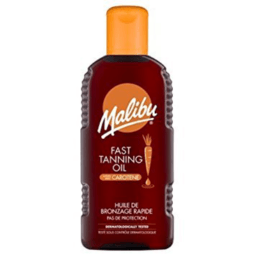 Malibu Fast Tanning Oil Water Reistance Carotene 200Ml