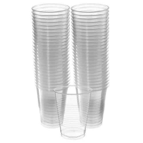 Disposable Clear Plastic Cups 50 Per Pack