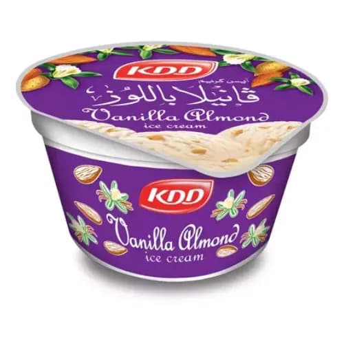 215000171 Kdd Ice Cream Cup Vanilla Almond 96gm