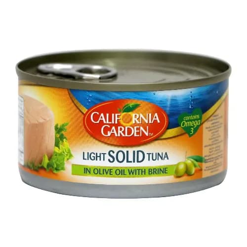 California Garden Light Solid Tuna In Olive Oil With Brine 185 Gr