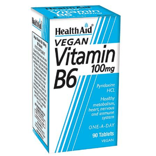 Health Aid Vitamin B6 100Mg Tab 90S