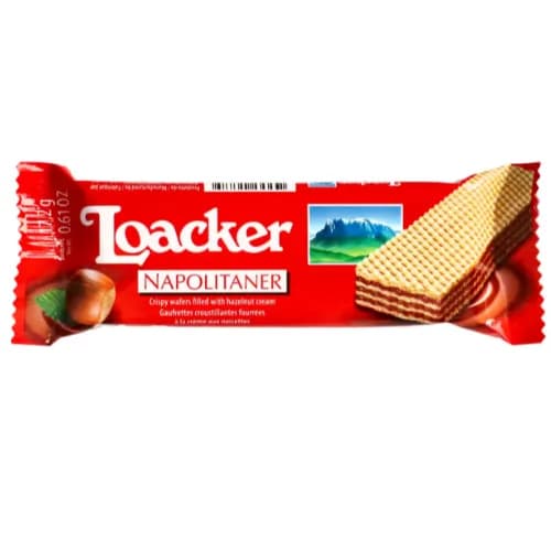 Loacker Napolitaner Wafer With Hazelnut Cream Filling 17.2G