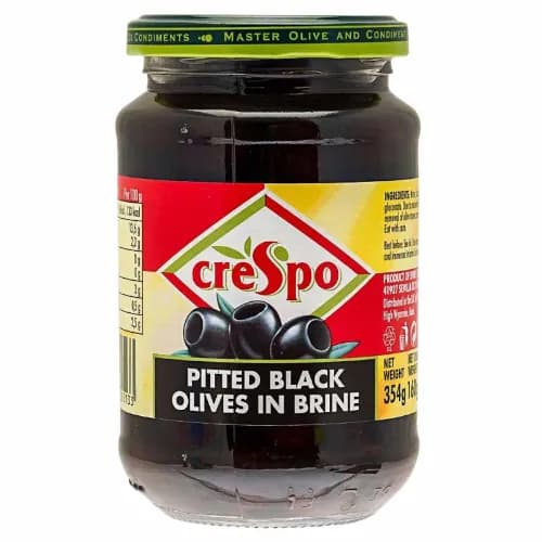 Crespo Pitted Black Olives 354 Gr