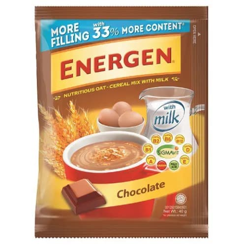 Energen Nutritious Cereal Chocolate Milk Drink Mix 40G