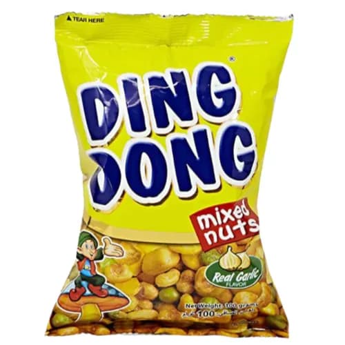 Ding Dong Mixed Nuts With Real Garlic 100 Gr