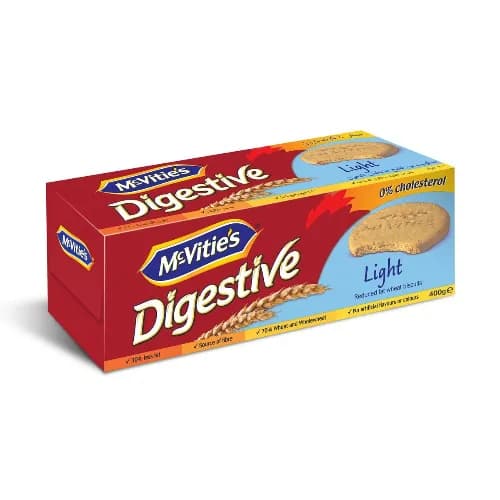 Mcvitie'S Digestive Light Wholewheat Biscuit - Artificial Flavors Free, Artificial Colors Free 400G