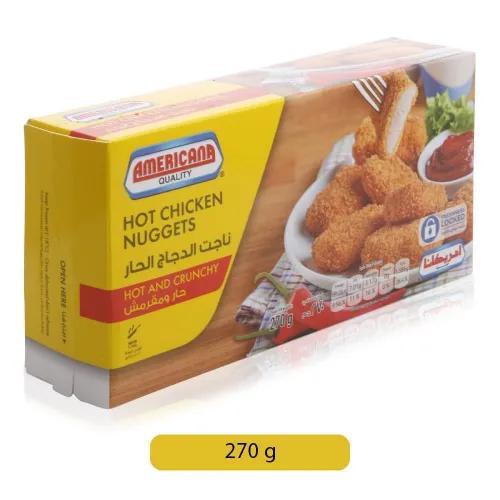 Americana Frozen Hot Chicken Nuggets 270 Gr