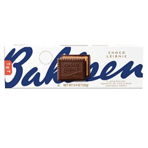 Bahlsen Choco Leibniz Butter Biscuits Coated With Dark Chocolate - No Added Preservatives, No Added Artificial Colors, No Added Hydrogenated Fats 125 Gr