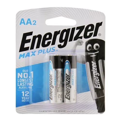 Energizer Max Plus Alkaline Aa Batteries 2 Per Pack