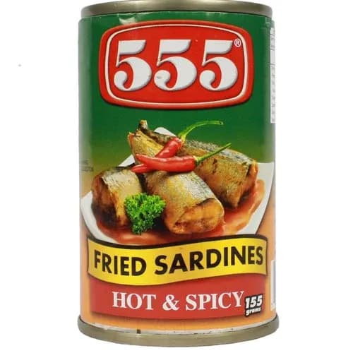 555 Sardines Hot 155 Gm