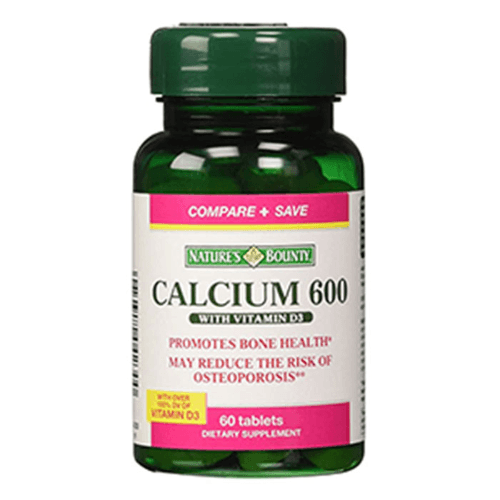 Natures Bounty Calcium 600Mg + Vitamin D Tablets - 60'S