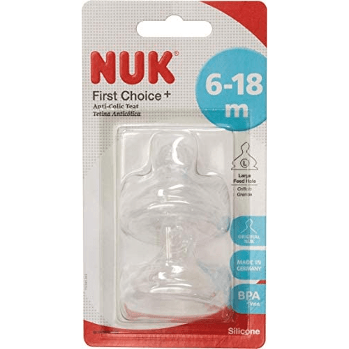 Nuk Fc Plus Teat Silicone Ine S1 S 2/Blc 10709244