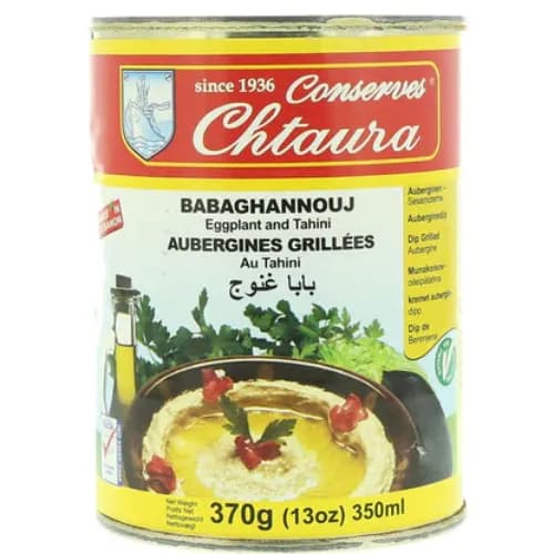 Conserves Chtaura Baba Ganoush Eggplant And Tahini Paste - Gluten Free, Vegan 370 Gr