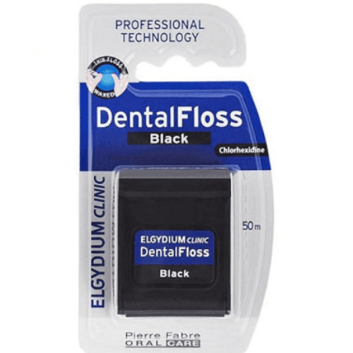 Elgydium Clinic Dental Floss Black