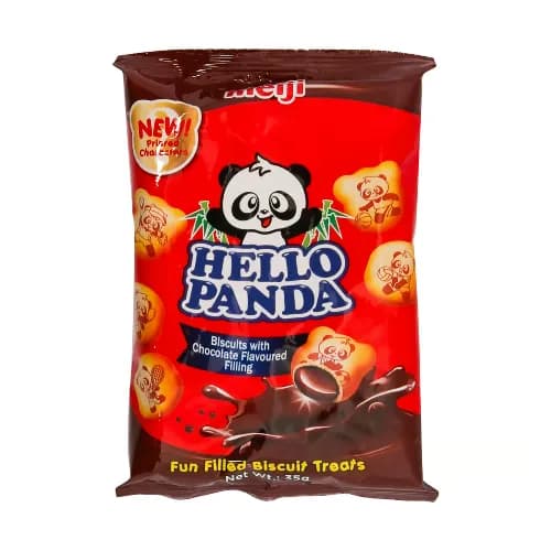 Meiji Hello Panda Biscuits Filled With Chocolate 35G