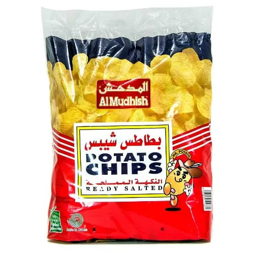 Al Mudhish Salted Potato Chips - Artificial Colors Free 24 X 15 Gr