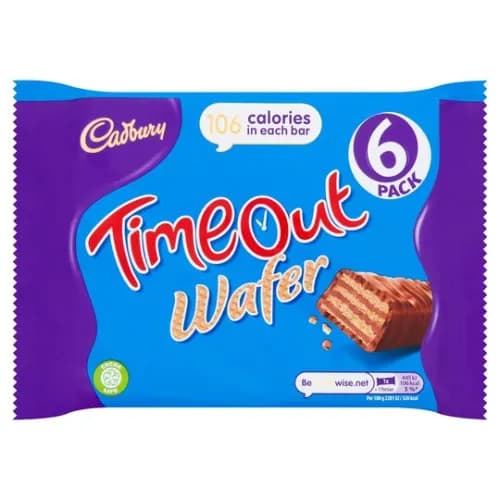 Cadbury Timeout Wafers 6 X 20.2 Gr