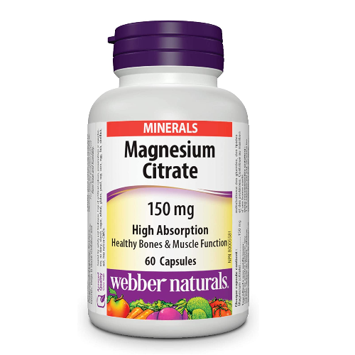 Webber Naturals Magnesium Citrate 150Mg Capsules - 60'S