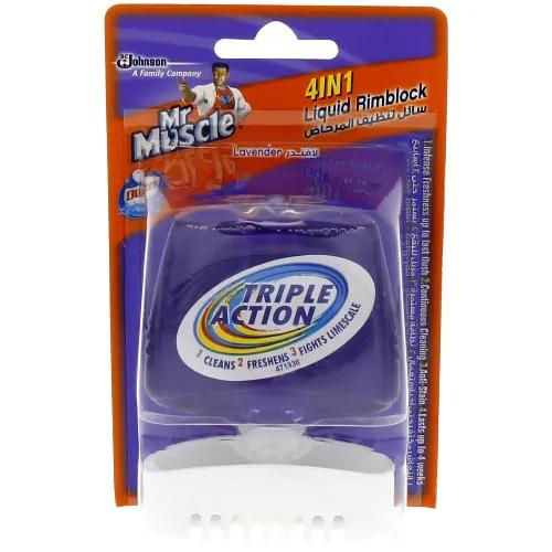 Mr. Muscle 4 In 1 Liquid Rim Block Lavender Scent 55Ml