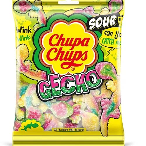 Chupa Chups Sour Gecko Jellies 160 Gr