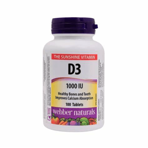 Web.Nat Vitamin D3 1000Iu Tab 100S 