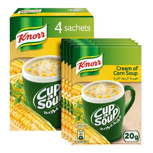 Knorr Cup A Soup Cream Of Corn 4 X 20G