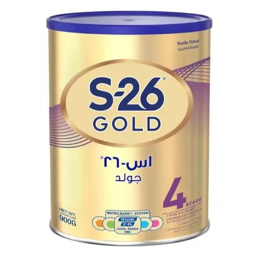 S-26 Gold Growing Up Milk Formula Vanilla Flavor with Lipids & DHA Stage 4 (3-6 Years) 900 gr