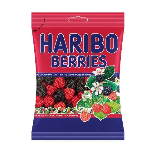 Haribo Berries Gummy Candies 80g