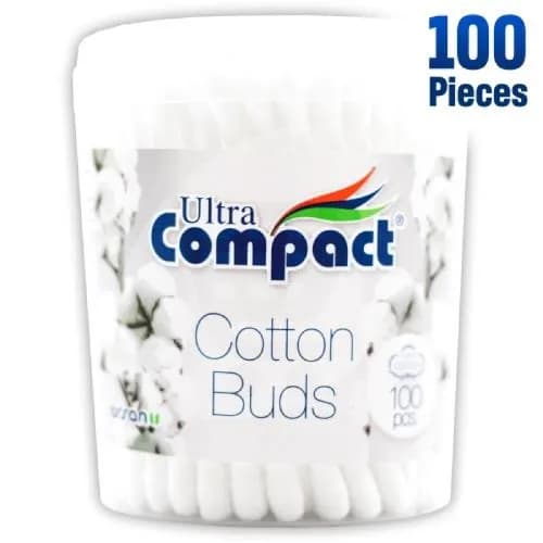 Ultra Compact Cotton Buds (100 Pieces) 100 per pack