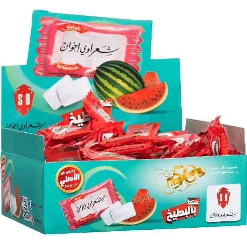 Shaarawi Chewing Gum Watermelon Flavor 100 per pack