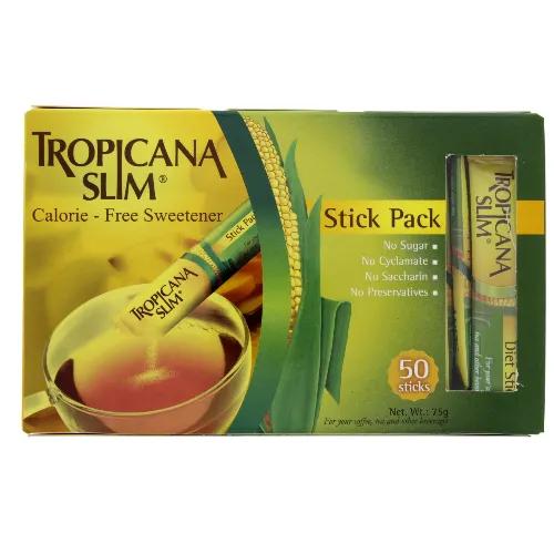 Tropicana Slim Calorie Free Sweetener Stick Pack 50's