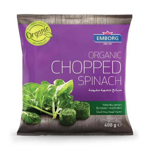 Emborg Organic Chopped Spinach 400G