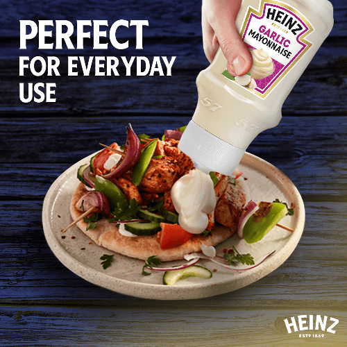 Heinz Garlic Mayonnaise Top Down Squeezy Bottle 400ml
