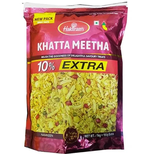 Haldiram's Khatta Meetha Sweet & Spicy Namkeen Mixture - Vegetarian 40g