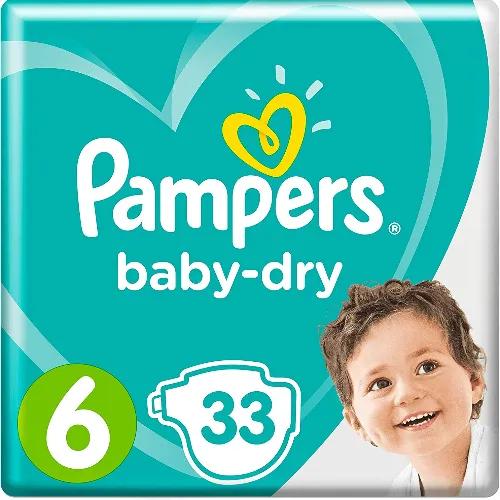 Pampers Baby-Dry Diapers Size 6 (13-18kg) 33 per pack