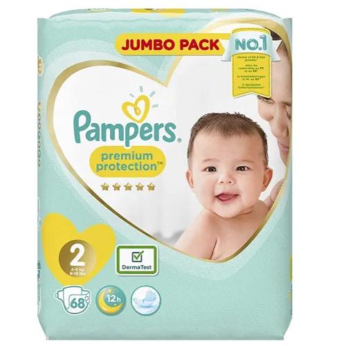 Pampers Premium Protection Baby Diapers Size 2 (4-8kg) 68 per pack