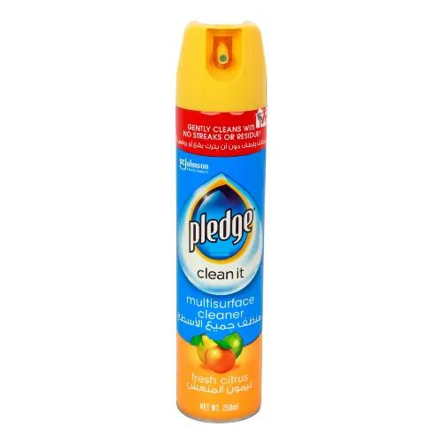 Pledge Clean It Multi Surface Cleaner Fresh Citrus Scent 250 ml