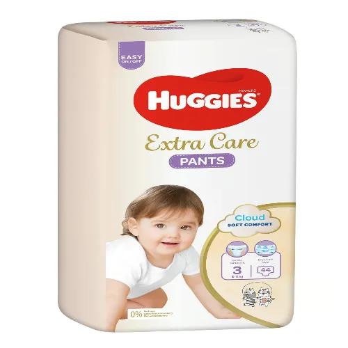 Huggies Extra Care Baby Pants Size 3 6 - 11kg 44 Per Pack